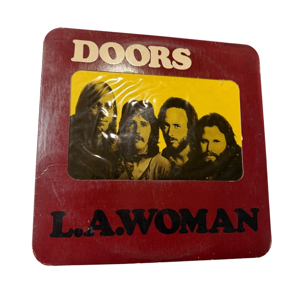 Vintage The Doors 1971 Red Tin Box Retro Collectible Rock Band Music Memorabilia